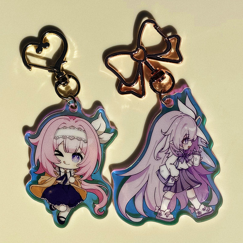 Custom Rainbow Acrylic Keychains