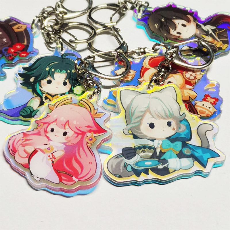 Custom Rainbow Acrylic Keychains