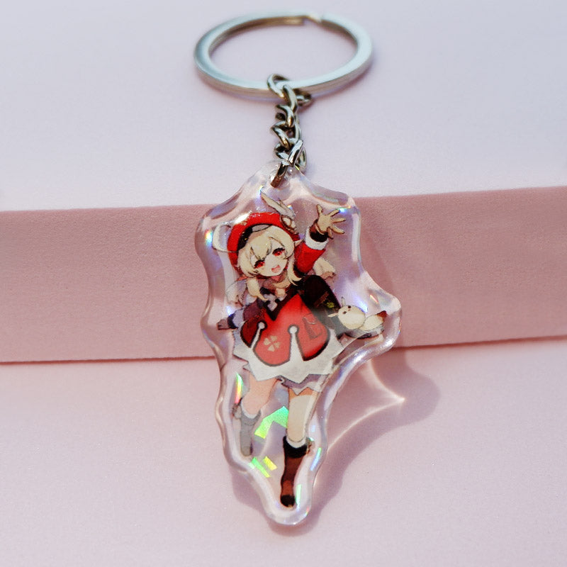 Custom Epoxy Holographic Acrylic Keychains