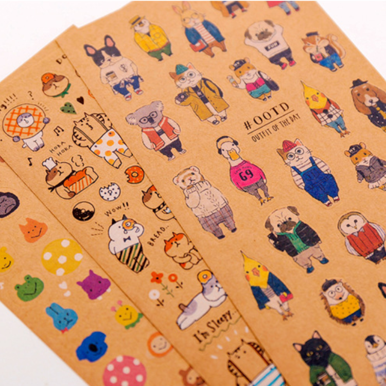 Custom Kraft Paper Stickers